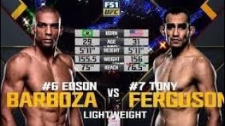 Edson Barboza vs Tony Ferguson [upl. by Dania]