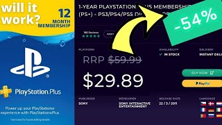 How to Purchase PS Plus for 50 off on CDKeys [upl. by Nadab]