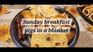 Sunday breakfast Pigs in a blanket breakfast [upl. by Sari]