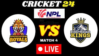 🔴Live SUDURPASCHIM ROYALS VS JANAKPUR BOLTS  NEPAL PREMIER LEAGUE  LIVE 4TH MATCH cricket24 [upl. by Hannah863]