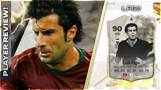 COMPLETE ICON 🇵🇹 THUNDERSTRUCK ICON 90 RATED LUIS FIGO PLAYER REVIEW  EA FC24 ULTIMATE TEAM [upl. by Jay617]