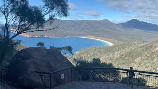 Wineglass Bay Lookout Freycinet National Park Tasmania [upl. by Clemmie]