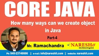 How many ways can we create Object in Java Part 4  Core Java Tutorial [upl. by Sakovich243]