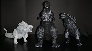 Bandai Movie Monster Series Shin Godzilla ORTHOchromatic Box Set Figures Unboxing and Review [upl. by Rapsac]