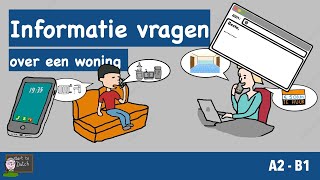 NT2 Appartement te huur ❓ Vragen 📞 📨 Nederlands leren  Woningen A2B1 Les 101 learndutch 21 12 [upl. by France]