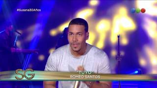 Romeo Santos cantó quotTuyoquot  Susana Giménez 2017 [upl. by Eessac]