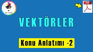 Vektörler Konu Anlatımı 2  PDF  AYT Fizik  2022 [upl. by Pius908]