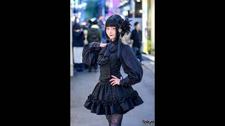 Gothic Lolita Gals in Harajuku  1 [upl. by Eahs]