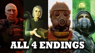 STALKER 2 HEART OF CHORNOBYL  ALL 4 ENDINGS [upl. by Naitsihc373]