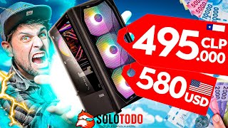 🔥POR FIN🔥 Un PC Gamer que CORRE todo por 500000 CLP 580 USD y con RTX 😱 gaming pc solotodo [upl. by Annahsohs]