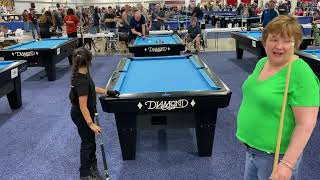 2023 Super Billiard Expo  Women’s Round 1 Tanvee Vallem vs Marie Althouse  Part 2 [upl. by Auoy]