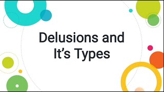 Delusions and Its Types PsychologyUrduHindi [upl. by Eek]