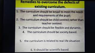 Topic Curriculum subtopic Defects in existing Curriculum and its reformative measures [upl. by Ainak]