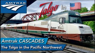 The Amtrak Cascades train  The only Spanish Talgo in North America [upl. by Yebba]