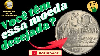 🔥50 centavos 1970valores atualizados ❗Peças famosas da numismática [upl. by Lydie855]