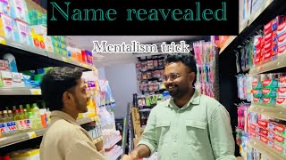 Name revealed  Mentalism trick 🌟 [upl. by Ayadahs98]