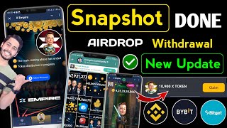 X Empire Airdrop Snapshot 🔥 x empire main mining phase has endedxempire snapshotxempire new update [upl. by Anselmi611]