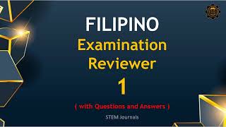 Online Filipino Examination Review 1  with Questions and Answers [upl. by Charley]