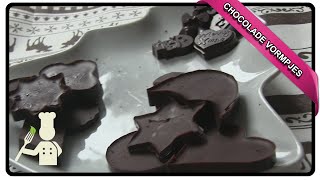 Chocolade vormpjes maken kerst  RECEPT 11 [upl. by Roldan968]