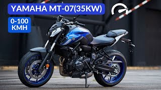 Yamaha MT0735KW 0100 KMH Aceleration test [upl. by Buckler]