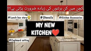 My New Kitchen PART 1  Kitchen Accessories Utensils  lunchbox story😂 [upl. by Sulamith]