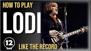 Lodi  Creedence Clearwater Revival  Guitar Lesson [upl. by Eldon172]