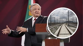 130723 l AMLO anuncia PROYECTO para TREN FERRIOVARIO de QUERÉTARO a la CDMX [upl. by Anailuig]