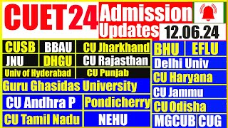 12062024  CUET 2024 Updates Admission  Counselling  Merit List  Documents  Hostel  Refund [upl. by Rola522]