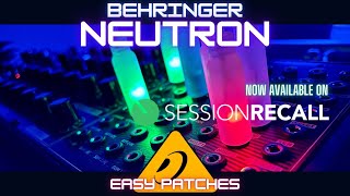 Easy Behringer Neutron Synth Patches Sound Demo now on sessionrecall [upl. by Osber]