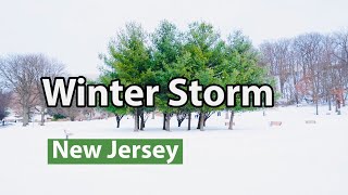 Winter Storm New Jersey  Snow Storm 2020 NJ USA [upl. by Atteniuq]