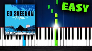 Ed Sheeran  Perfect  EASY Piano Tutorial by PlutaX [upl. by Akienaj]