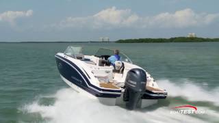 2017 Chaparral 230 SunCoast 23 Outboard Runabout  Test Report [upl. by Aerehs266]