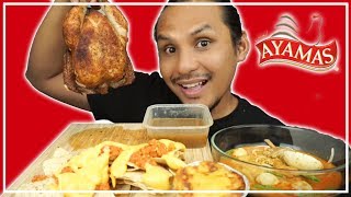 aku cuba AYAM GOLEK AYAMAS dan rakanrakan dia mukbang malaysia STUFFED ROASTER [upl. by Rew]