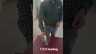 Mission bhagiratha water TDS testing [upl. by Nazler]