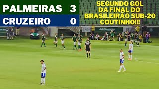 Final Brasileirão Sub20 Palmeiras 3x0  Segundo gol Coutinho visão da arquibancada [upl. by Kass]