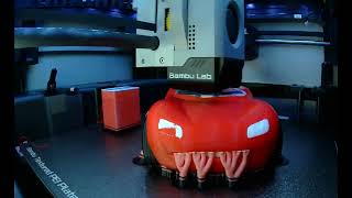 Lightning McQueen Timelapse on Bambu Lab X1C with AMS [upl. by Aurel442]