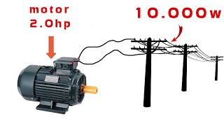 How to turn a 20hp motor into a 250v generator [upl. by Kinata447]