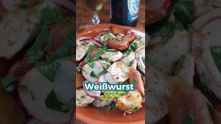 Weißwurst Salat 🤩👍🏼 Weißwurstsalat Weißwurst Salat Rezepte fyp bayern food brezel [upl. by Ahsilra]