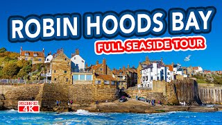 ROBIN HOODS BAY  Full tour of Robin Hoods Bay near Whitby England [upl. by Ahsimit]