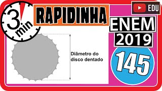 🏃ENEM 2019 145 📘 MOVIMENTO CIRCULAR Um ciclista quer montar um sistema de marchas usando dois [upl. by Rodavlas]