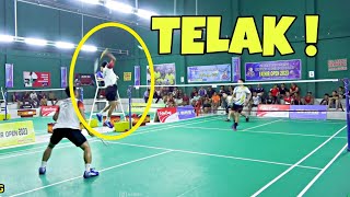 WONG KITO Kena Skill Sambar Pukulan Ade Yusuf  Hardianto di Tarung Bebas Badminton Tarkam SUMSEL [upl. by Stichter652]