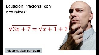 ▷ Cómo resolver ecuaciones irracionales con dos raíces cuadradas paso a paso [upl. by Klarika]