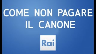 come disattivare il canone tv in Italia [upl. by Adnauq]