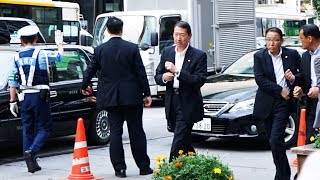 安倍元首相 SPによる警護・要人車列 [upl. by Derraj]