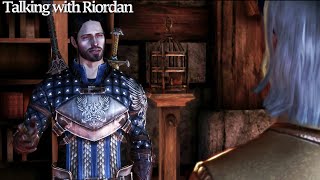 Dragon Age Origins  Talking with Riordan Estate [upl. by Donnie]