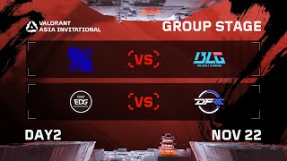 DRX vs BLG  EDG vs DFM  Group Stage  DAY 2  VALORANT Radiant Asia Invitational [upl. by Kyte]