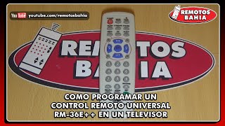 4 METODOS PARA PROGRAMAR CONFIGURAR UN CONTROL REMOTO UNIVERSAL HUAYU RM36E EN UN TELEVISOR [upl. by Terrell]