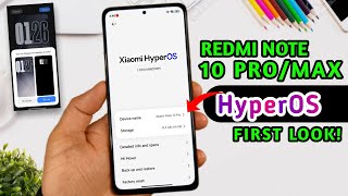 Redmi Note 10 Pro HyperOS First Look  Dont Update [upl. by Naaman]