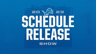 Detroit Lions 2023 Schedule Release Show [upl. by Tychonn]