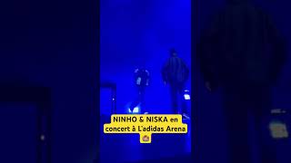 NINHO amp NISKA en concert à L’adidas Arena 🏟️ ninho niska concert rap rapfr short shorts [upl. by Flavius204]